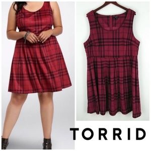 Red Plaid dress - 22